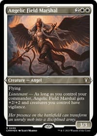 Angelic Field Marshal (Foil Etched) - Commander Masters - Magic: The Gathering card