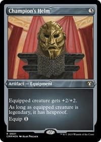 Champion's Helm (Foil Etched) - Commander Masters - Magic: The Gathering card
