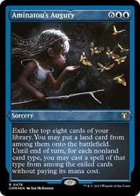 Aminatou's Augury (Foil Etched) - Commander Masters - Magic: The Gathering card