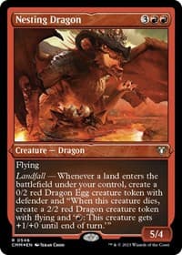 Nesting Dragon (Foil Etched) - Commander Masters - Magic: The Gathering card
