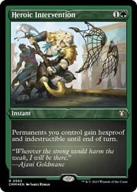 Heroic Intervention (Foil Etched) - Commander Masters - Magic: The Gathering card