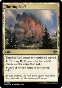 Thriving Bluff - Commander Masters - Magic: The Gathering card