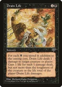 Drain Life - Mirage - Magic: The Gathering card
