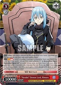 "Newbie" Demon Lord, Rimuru - That Time I Got Reincarnated as a Slime Vol.3 - Weiss Schwarz card