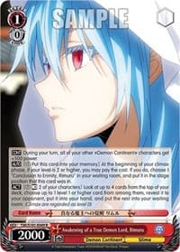 Awakening of a True Demon Lord, Rimuru - That Time I Got Reincarnated as a Slime Vol.3 - Weiss Schwarz card