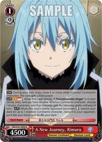A New Journey, Rimuru - That Time I Got Reincarnated as a Slime Vol.3 - Weiss Schwarz card