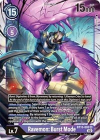 Ravemon: Burst Mode - Versus Royal Knights - Digimon Card Game card