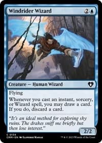 Windrider Wizard - Commander Masters - Magic: The Gathering card