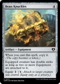 Brass Knuckles - Commander Masters - Magic: The Gathering card