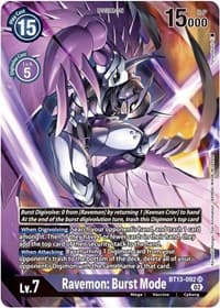 Ravemon: Burst Mode (Alternate Art) - Versus Royal Knights - Digimon Card Game card