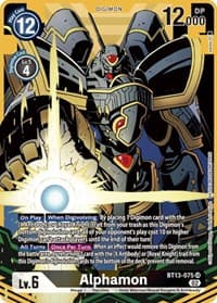 Alphamon (Alternate Art) - Versus Royal Knights - Digimon Card Game card