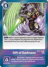 Gift of Darkness - Versus Royal Knights - Digimon Card Game card