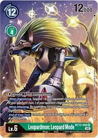 Leopardmon: Leopard Mode (Alternate Art) - Versus Royal Knights - Digimon Card Game card