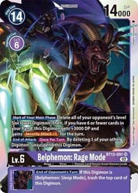 Belphemon: Rage Mode - Versus Royal Knights - Digimon Card Game card