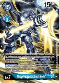 MirageGaogamon: Burst Mode (Alternate Art) - Versus Royal Knights - Digimon Card Game card