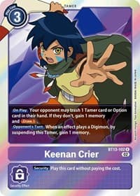 Keenan Crier - Versus Royal Knights - Digimon Card Game card