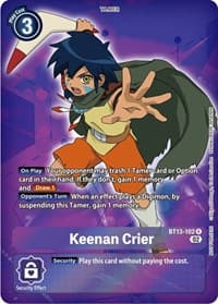 Keenan Crier (Box Topper) - Versus Royal Knights - Digimon Card Game card
