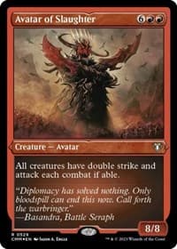 Avatar of Slaughter (Foil Etched) - Commander Masters - Magic: The Gathering card