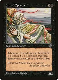 Dread Specter - Mirage - Magic: The Gathering card