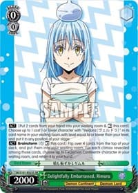 Delightfully Embarrassed, Rimuru (SR) - That Time I Got Reincarnated as a Slime Vol.3 - Weiss Schwarz card