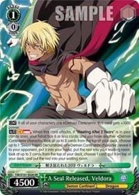A Seal Released, Veldora - That Time I Got Reincarnated as a Slime Vol.3 - Weiss Schwarz card