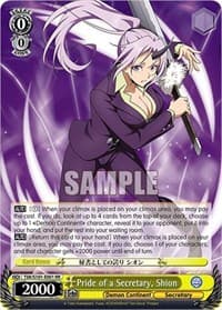 Pride of a Secretary, Shion - That Time I Got Reincarnated as a Slime Vol.3 - Weiss Schwarz card
