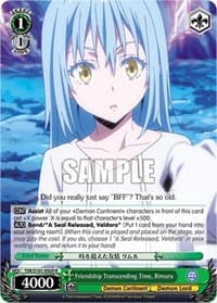 Friendship Transcending Time, Rimuru - That Time I Got Reincarnated as a Slime Vol.3 - Weiss Schwarz card
