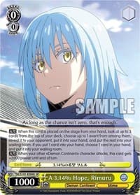 A 3.14% Hope, Rimuru (SR) - That Time I Got Reincarnated as a Slime Vol.3 - Weiss Schwarz card