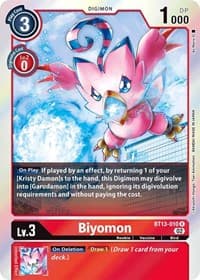 Biyomon - Versus Royal Knights - Digimon Card Game card