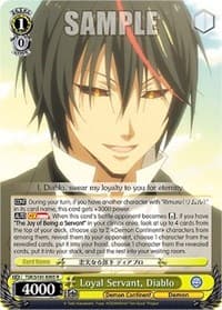 Loyal Servant, Diablo - That Time I Got Reincarnated as a Slime Vol.3 - Weiss Schwarz card