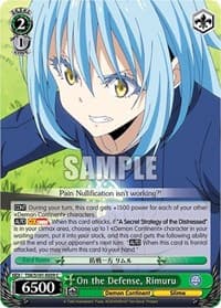 On the Defense, Rimuru - That Time I Got Reincarnated as a Slime Vol.3 - Weiss Schwarz card