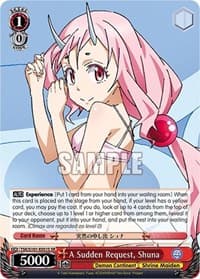 A Sudden Request, Shuna (SR) - That Time I Got Reincarnated as a Slime Vol.3 - Weiss Schwarz card