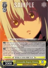 Irrevocable Regret, Rimuru - That Time I Got Reincarnated as a Slime Vol.3 - Weiss Schwarz card