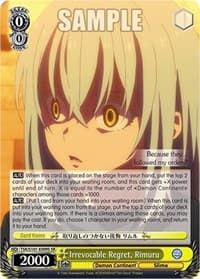 Irrevocable Regret, Rimuru (SR) - That Time I Got Reincarnated as a Slime Vol.3 - Weiss Schwarz card