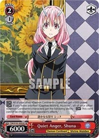 Quiet Anger, Shuna (SR) - That Time I Got Reincarnated as a Slime Vol.3 - Weiss Schwarz card