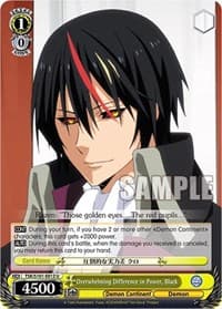 Overwhelming Difference in Power, Black - That Time I Got Reincarnated as a Slime Vol.3 - Weiss Schwarz card