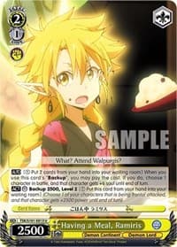 Having a Meal, Ramiris - That Time I Got Reincarnated as a Slime Vol.3 - Weiss Schwarz card