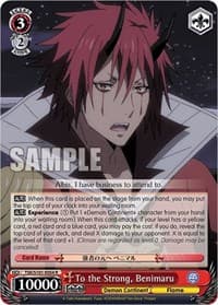 To the Strong, Benimaru - That Time I Got Reincarnated as a Slime Vol.3 - Weiss Schwarz card