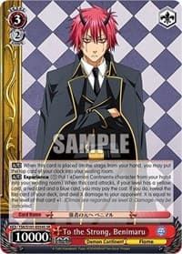 To the Strong, Benimaru (SR) - That Time I Got Reincarnated as a Slime Vol.3 - Weiss Schwarz card