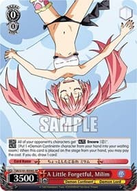 A Little Forgetful, Milim (SR) - That Time I Got Reincarnated as a Slime Vol.3 - Weiss Schwarz card
