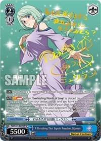 A Throbbing That Signals Freedom, Mjurran (SP) - That Time I Got Reincarnated as a Slime Vol.3 - Weiss Schwarz card