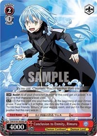 Conclusion to Enmity, Rimuru (SR) - That Time I Got Reincarnated as a Slime Vol.3 - Weiss Schwarz card