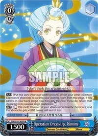 Operation Dress-Up, Rimuru - That Time I Got Reincarnated as a Slime Vol.3 - Weiss Schwarz card