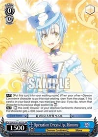 Operation Dress-Up, Rimuru (SR) - That Time I Got Reincarnated as a Slime Vol.3 - Weiss Schwarz card
