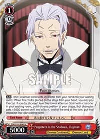 Puppeteer in the Shadows, Clayman - That Time I Got Reincarnated as a Slime Vol.3 - Weiss Schwarz card