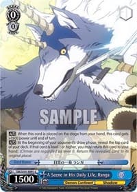 A Scene in His Daily Life, Ranga - That Time I Got Reincarnated as a Slime Vol.3 - Weiss Schwarz card