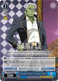 Dependable Facilitator of a Kingdom, Rigurd - That Time I Got Reincarnated as a Slime Vol.3 - Weiss Schwarz card