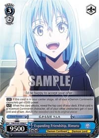 Expanding Friendship, Rimuru - That Time I Got Reincarnated as a Slime Vol.3 - Weiss Schwarz card