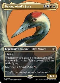 Kykar, Wind's Fury (Borderless) - Commander Masters - Magic: The Gathering card