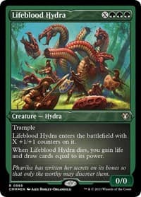 Lifeblood Hydra (Foil Etched) - Commander Masters - Magic: The Gathering card